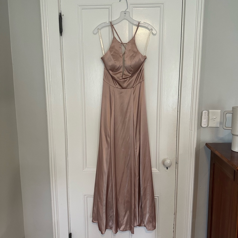 Elegant Satin Evening Gown